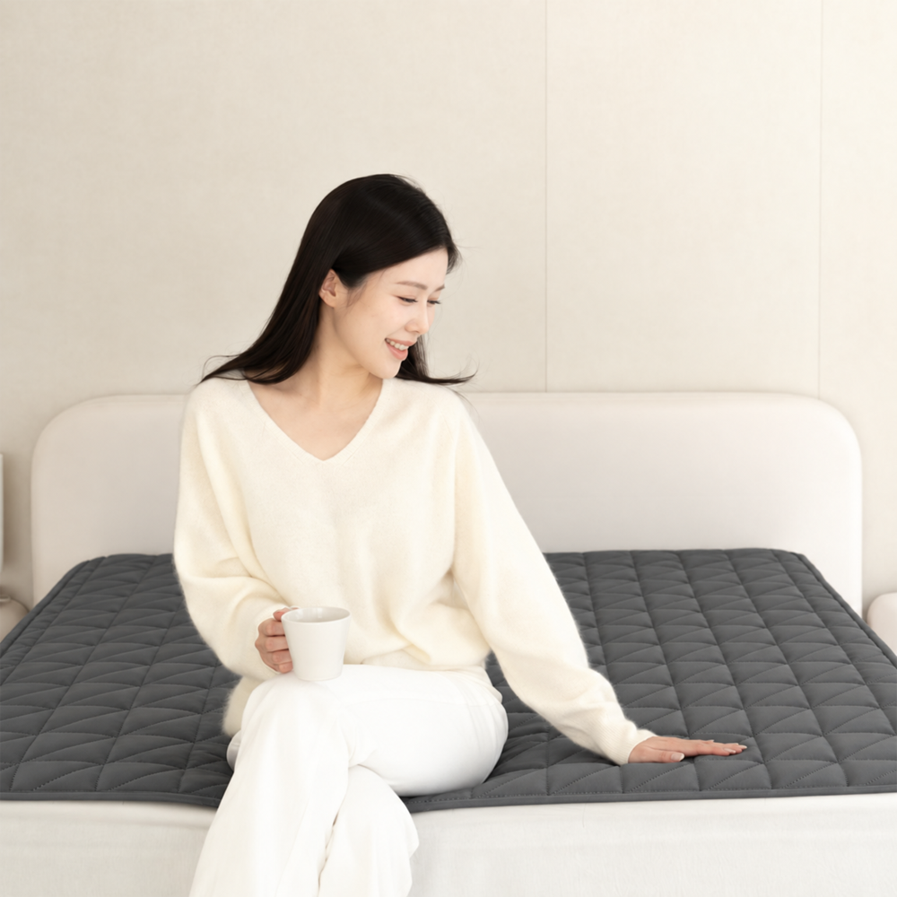 [27년형 프리미엄] 한일의료기 그래핀 탄소매트 EMF 전자파없는 워셔블 카본 전기장판 전기요  (SS:110x200/Q:150x200cm)